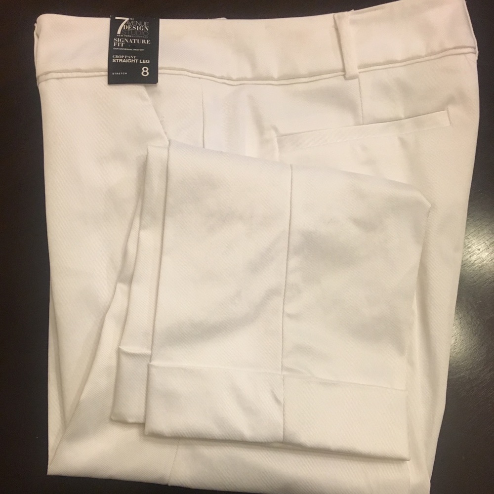 NY&C Signature White Crop Pants